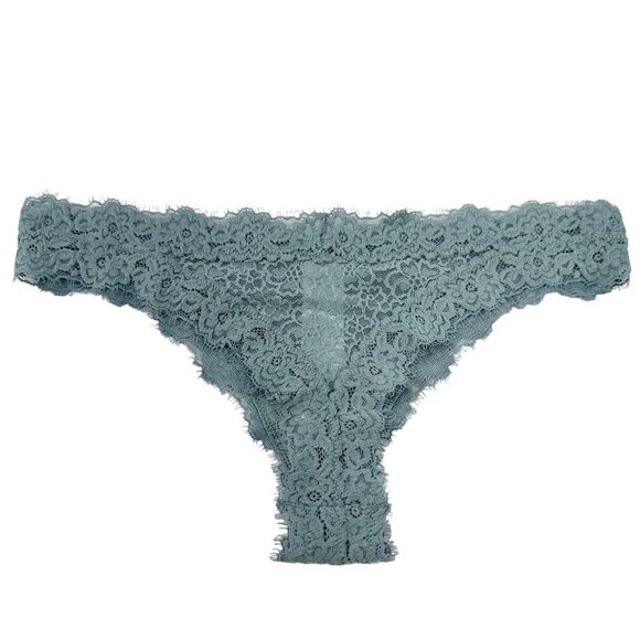Aerie Women's Size Small Panty Thong Lace Seafoam Green New With Tags - Picture 2 of 10